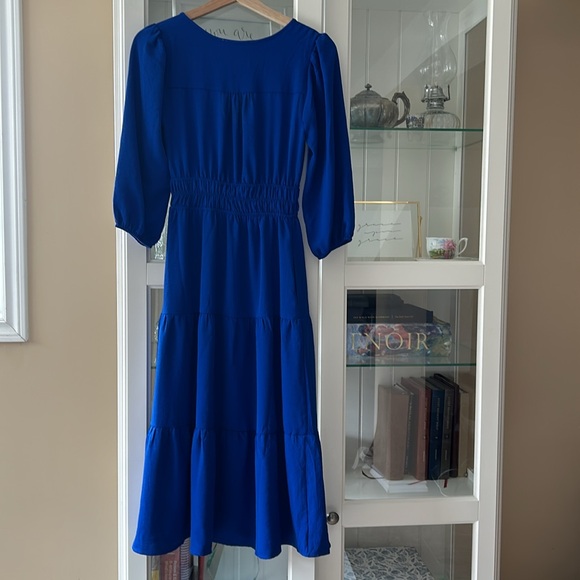 DONATED- NWOT Monteau royal blue tiered dress - Picture 8 of 10